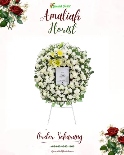 Krans Bunga Duka Cita di Kepanjenkidul